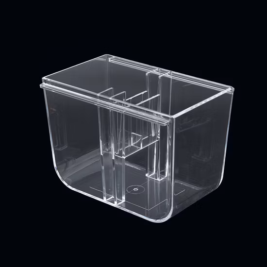 Moldeo por inyección plástico de la cubierta superficial lisa del OEM del fabricante de herramientas para la máquina del limpiador del polvo